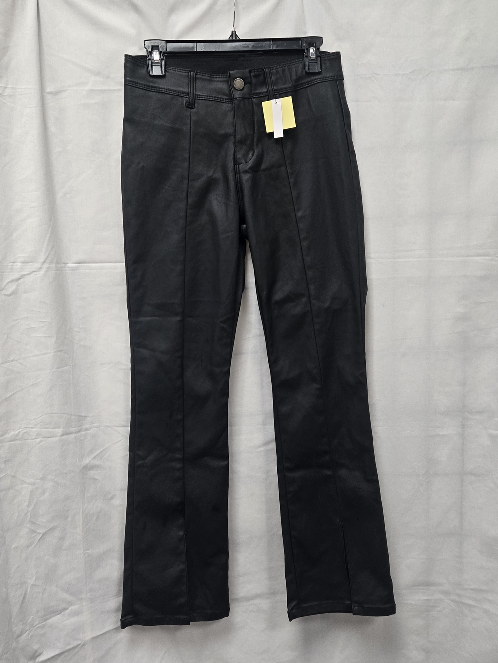 Coco + Carmen Black Faux Leather Boot Cut Pants